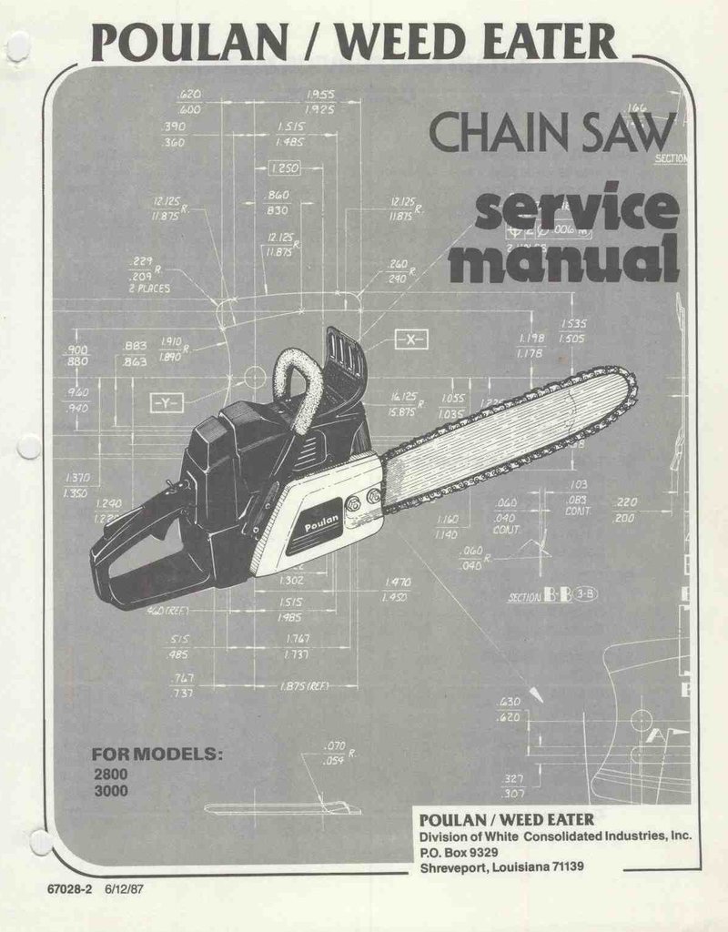mcculloch 3200 chainsaw manual